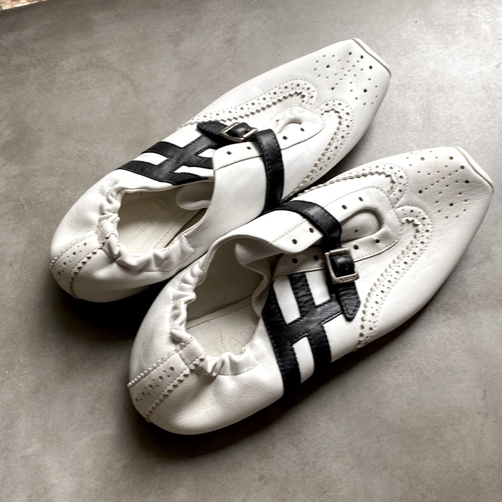 Womens Hogan white leather sneakers 36